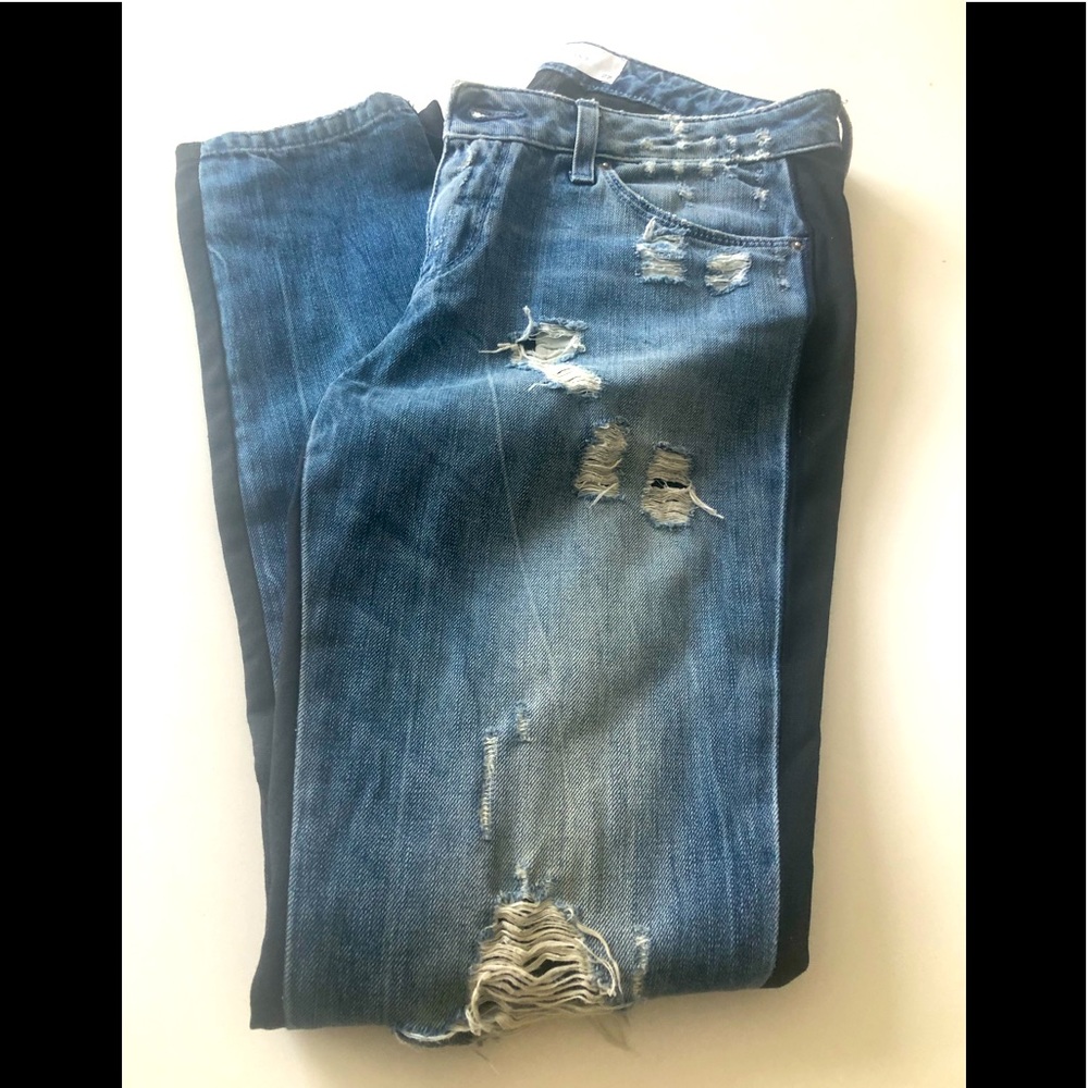 IRO Blue Jeans with Black Cotton Back